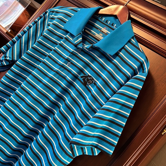 Like New Carolina Panthers Golf ⛳️ Performance Polo  with Cool Base keep you 😎! - Picture 6 of 8